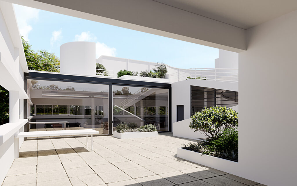 3DCGで名建築 サヴォア邸/ル・コルビュジエ~Villa SAVOYE/Le Corbusier~ |